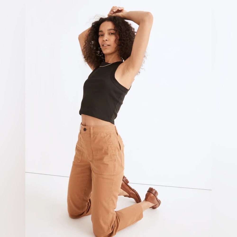 Madewell Warm Hickory Orange The Perfect Vintage Straight Workwear Pant size 29 - Picture 2 of 9